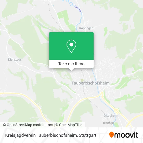 Карта Kreisjagdverein Tauberbischofsheim