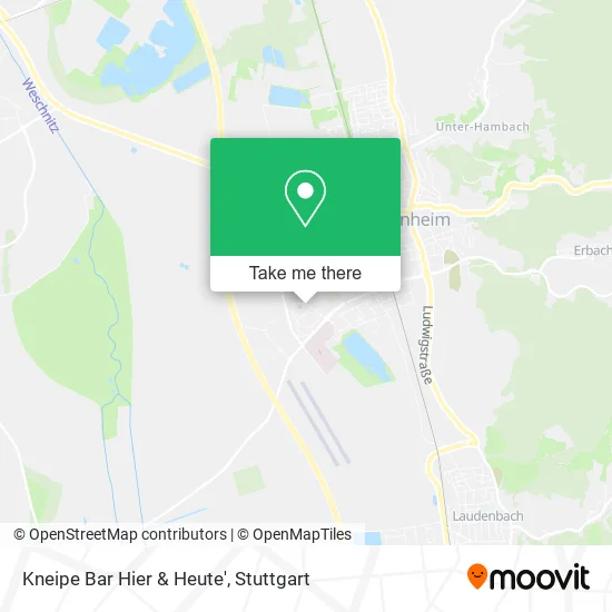 Карта Kneipe Bar Hier & Heute'