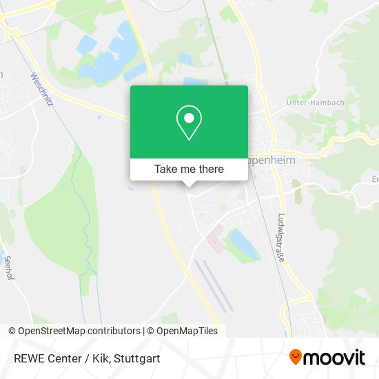 REWE Center / Kik map