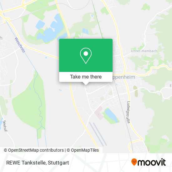 REWE Tankstelle map