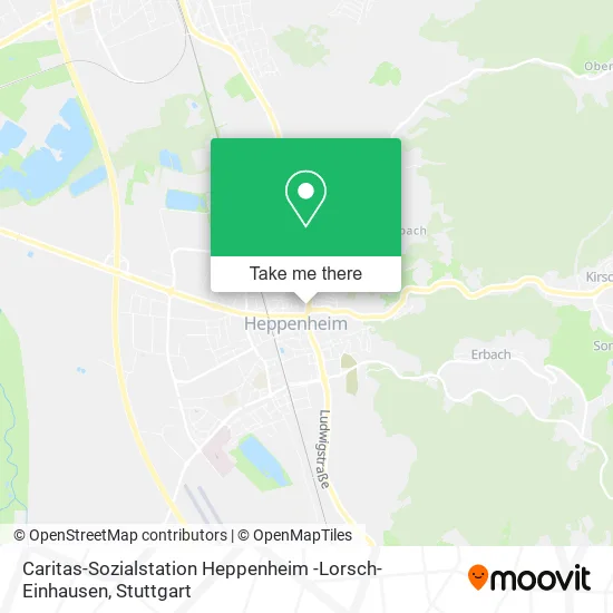 Caritas-Sozialstation Heppenheim -Lorsch-Einhausen map