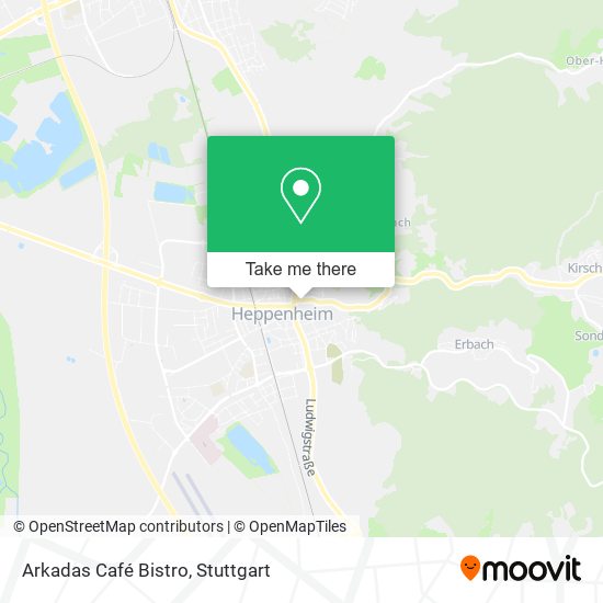 Arkadas Café Bistro map