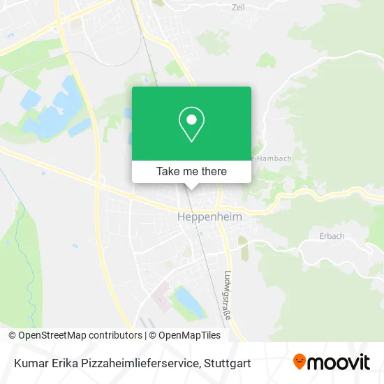 Карта Kumar Erika Pizzaheimlieferservice