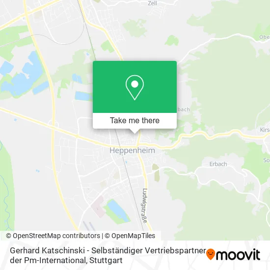 Карта Gerhard Katschinski - Selbständiger Vertriebspartner der Pm-International