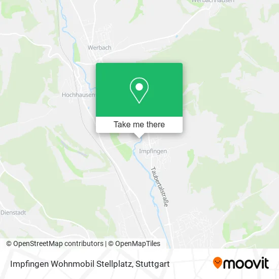 Карта Impfingen Wohnmobil Stellplatz