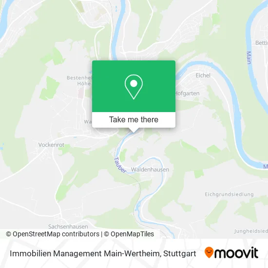 Карта Immobilien Management Main-Wertheim