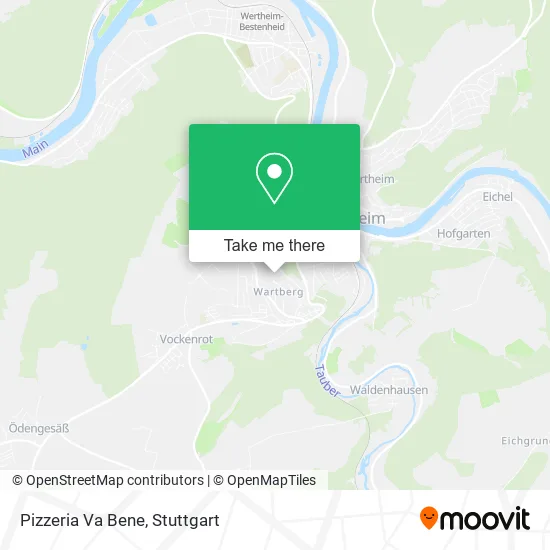 Карта Pizzeria Va Bene