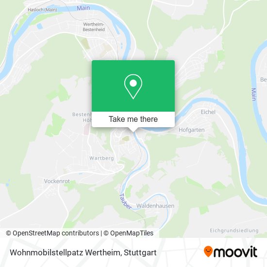Карта Wohnmobilstellpatz Wertheim