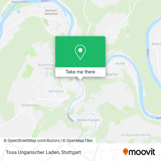 Карта Tosa Ungarischer Laden