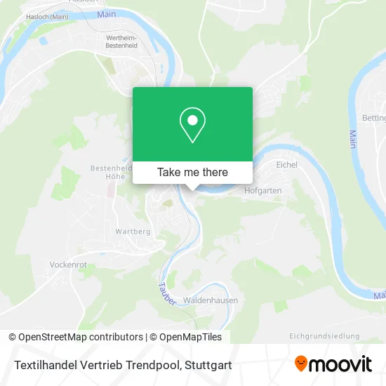 Карта Textilhandel Vertrieb Trendpool