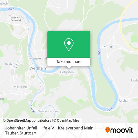 Johanniter-Unfall-Hilfe e.V. - Kreisverband Main-Tauber map