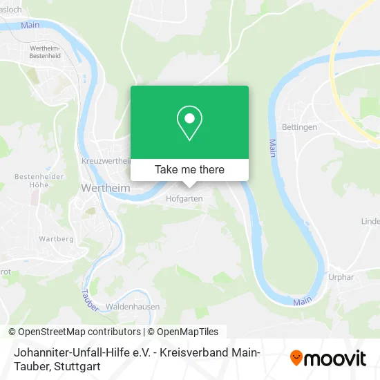 Карта Johanniter-Unfall-Hilfe e.V. - Kreisverband Main-Tauber
