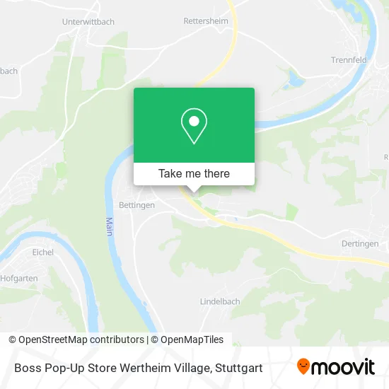 Карта Boss Pop-Up Store Wertheim Village