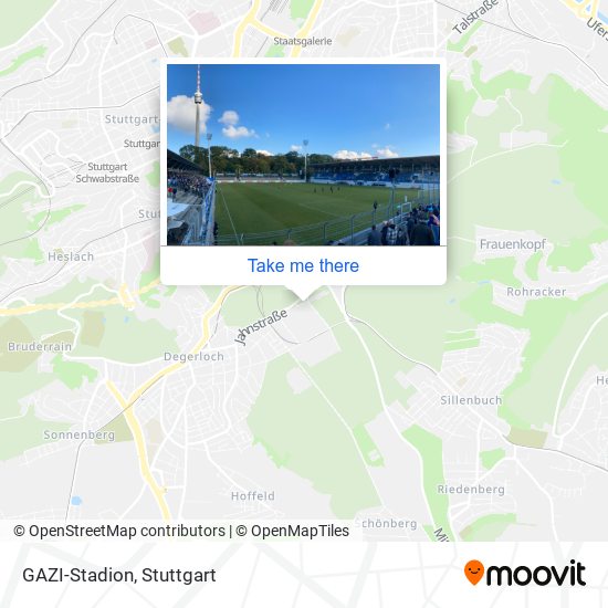 GAZI-Stadion map
