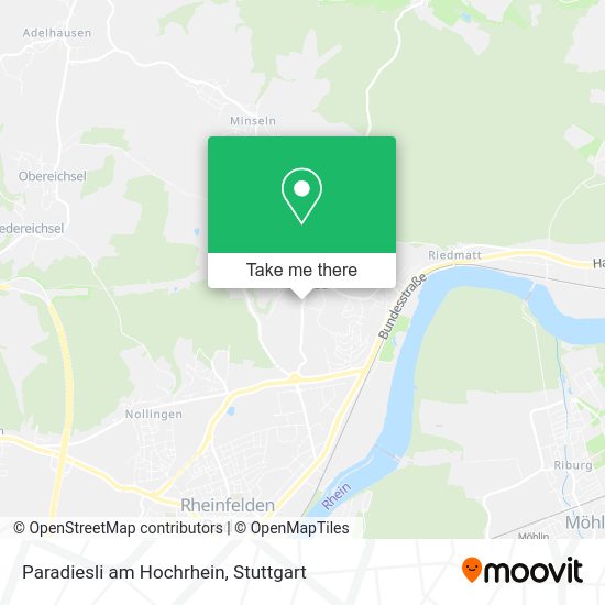Карта Paradiesli am Hochrhein