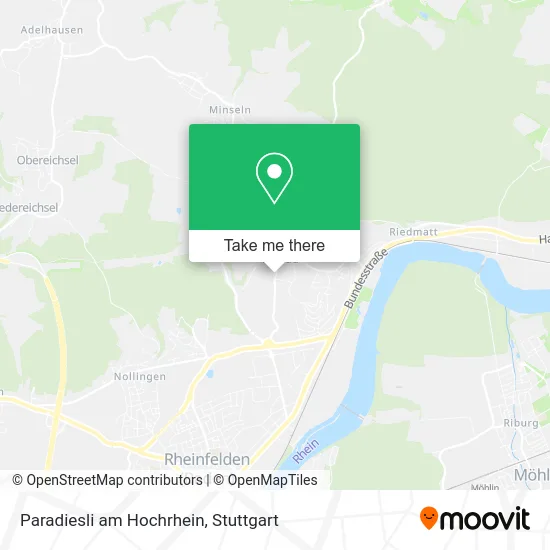 Карта Paradiesli am Hochrhein