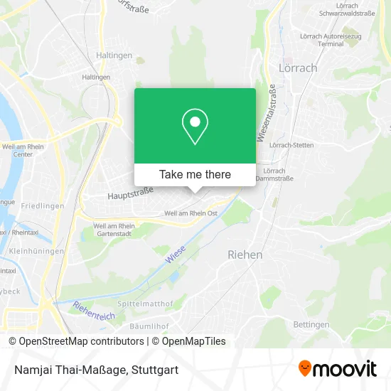 Карта Namjai Thai-Maßage