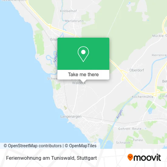 Карта Ferienwohnung am Tuniswald
