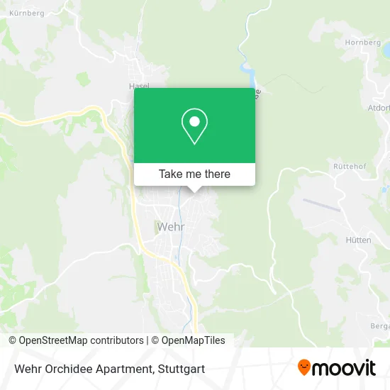 Wehr Orchidee Apartment map