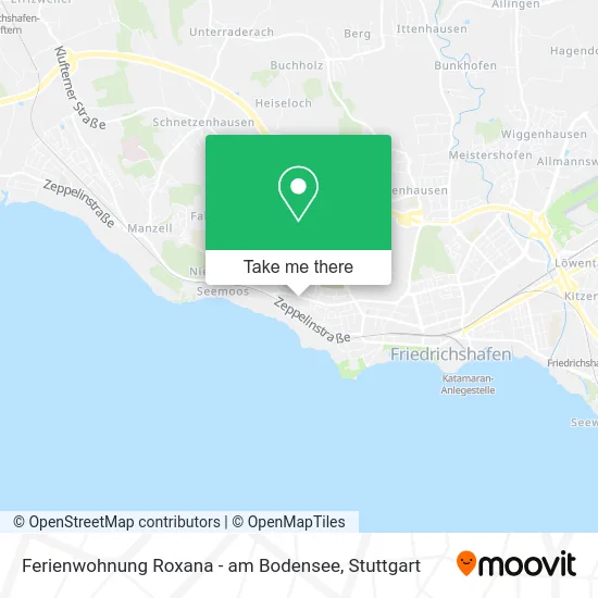 Карта Ferienwohnung Roxana - am Bodensee