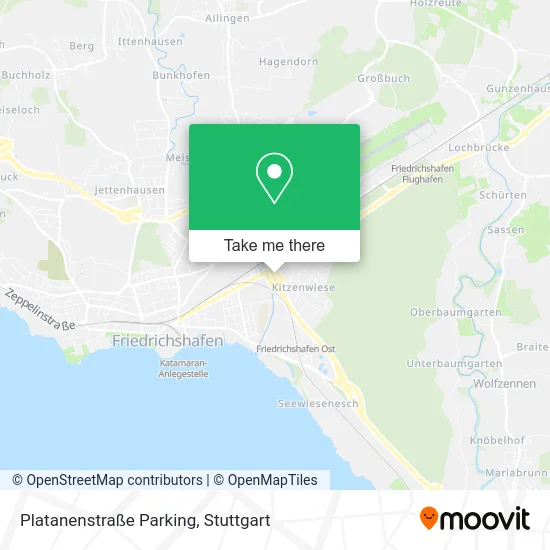 Карта Platanenstraße Parking