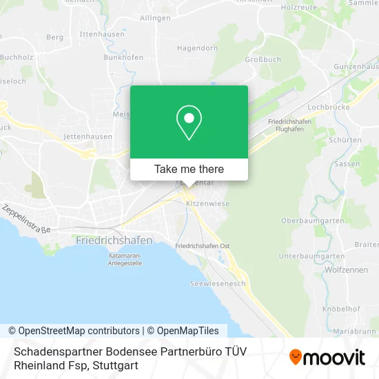 Schadenspartner Bodensee Partnerbüro TÜV Rheinland Fsp map