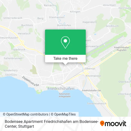 Карта Bodensee Apartment Friedrichshafen am Bodensee-Center