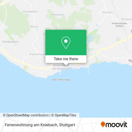 Карта Ferienwohnung am Kniebach