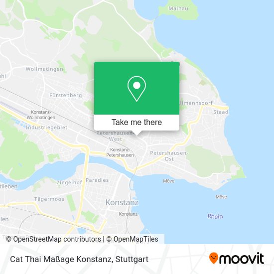 Карта Cat Thai Maßage Konstanz