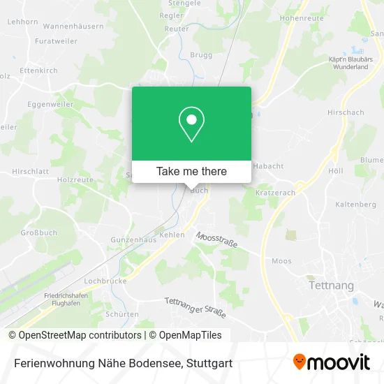 Карта Ferienwohnung Nähe Bodensee