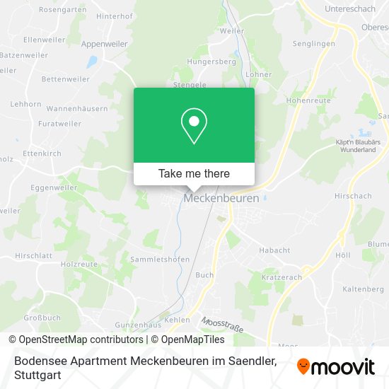 Карта Bodensee Apartment Meckenbeuren im Saendler