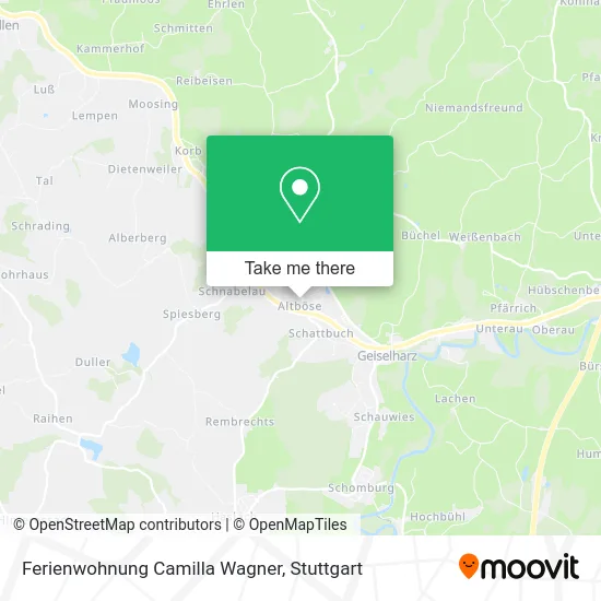 Карта Ferienwohnung Camilla Wagner