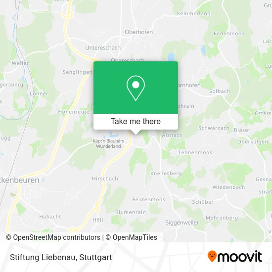 Карта Stiftung Liebenau