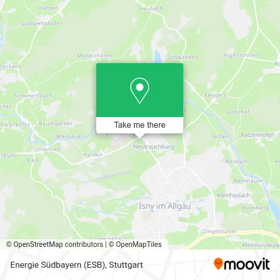 Карта Energie Südbayern (ESB)