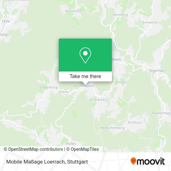 Карта Mobile Maßage Loerrach