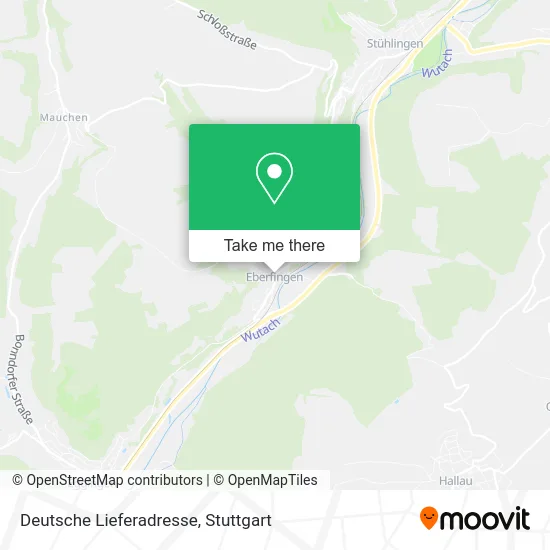 Карта Deutsche Lieferadresse