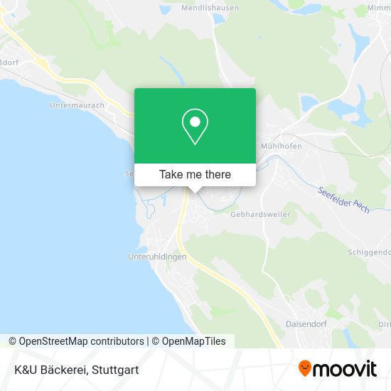 Карта K&U Bäckerei