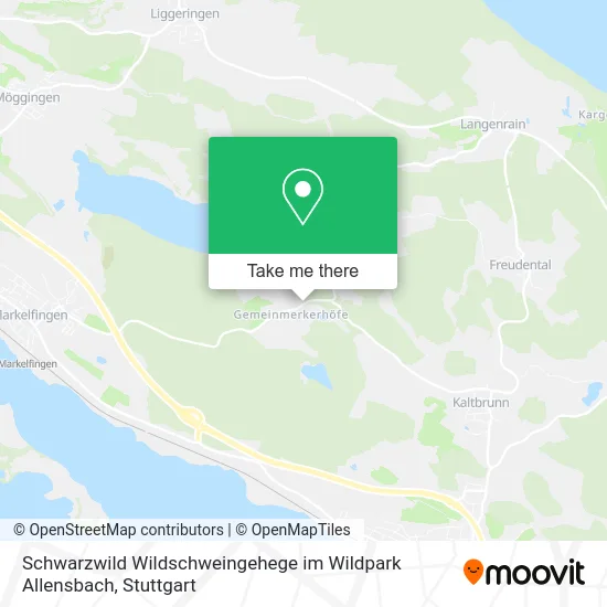 Карта Schwarzwild Wildschweingehege im Wildpark Allensbach