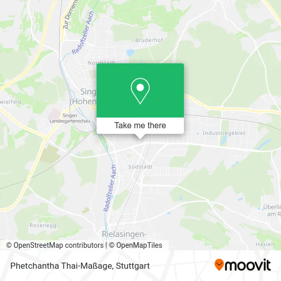 Карта Phetchantha Thai-Maßage