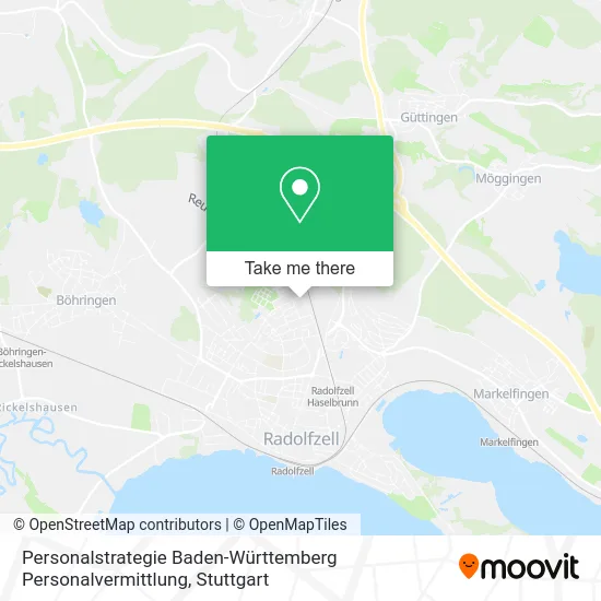 Карта Personalstrategie Baden-Württemberg Personalvermittlung