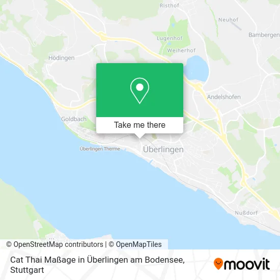 Карта Cat Thai Maßage in Überlingen am Bodensee