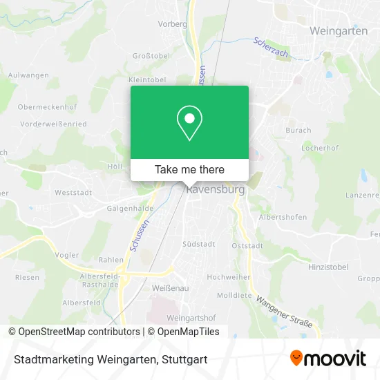Карта Stadtmarketing Weingarten