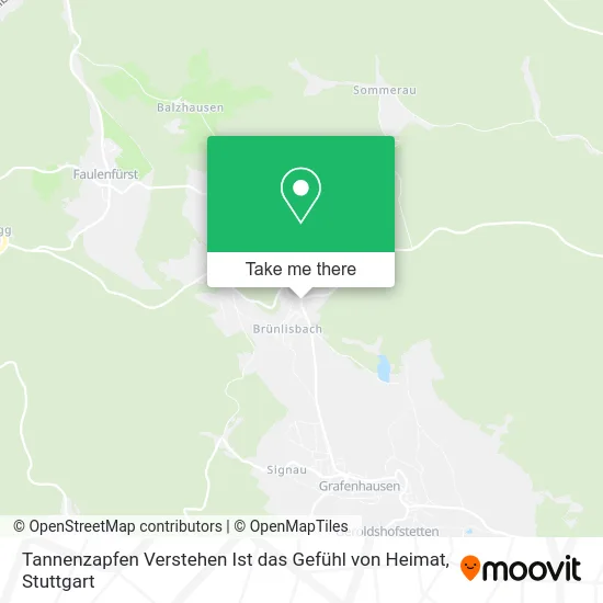 Карта Tannenzapfen Verstehen Ist das Gefühl von Heimat