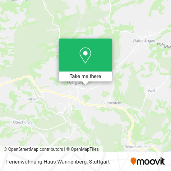 Карта Ferienwohnung Haus Wannenberg