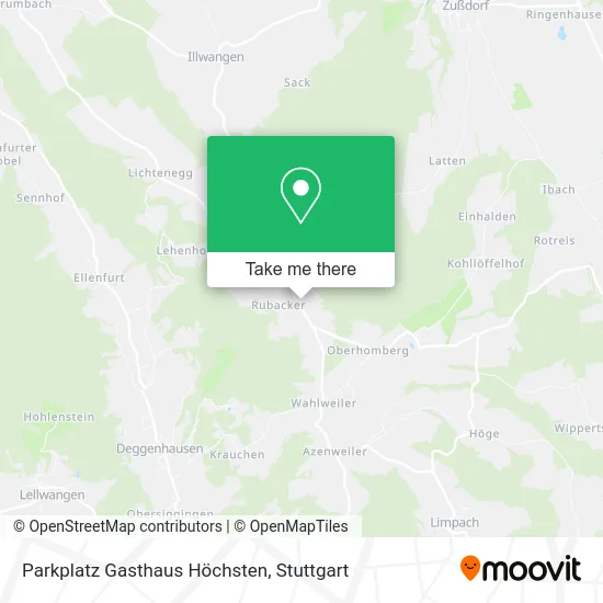 Карта Parkplatz Gasthaus Höchsten