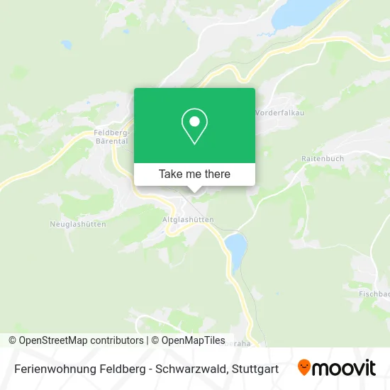 Карта Ferienwohnung Feldberg - Schwarzwald