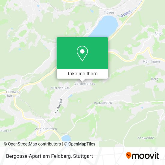 Карта Bergoase-Apart am Feldberg