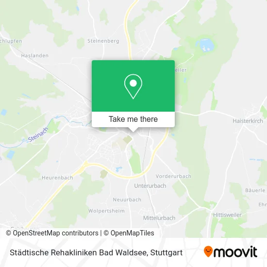 Карта Städtische Rehakliniken Bad Waldsee
