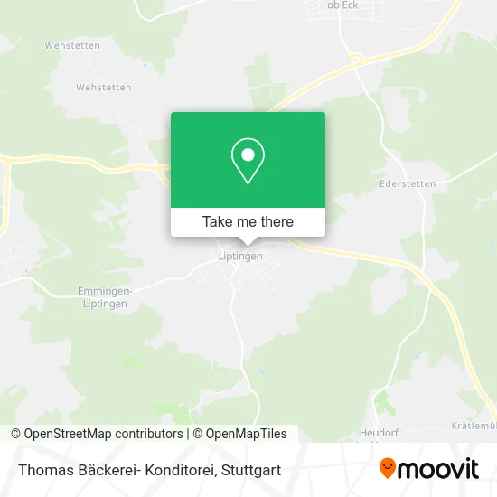 Карта Thomas Bäckerei- Konditorei