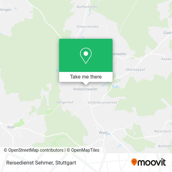 Карта Reisedienst Sehmer